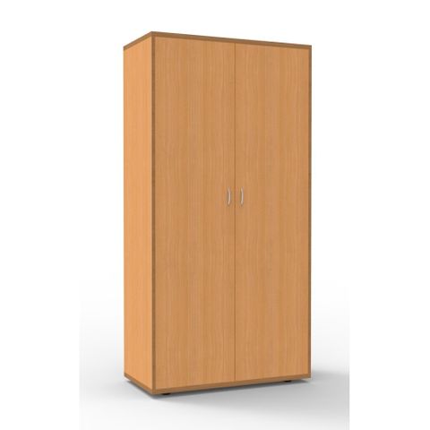 Rapid Span Stat Cupboard H1800xW900xD450 Locking Beech