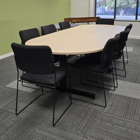 Table Boardroom DEnd Top 2P 3000x1200 Mia PC Frame L2