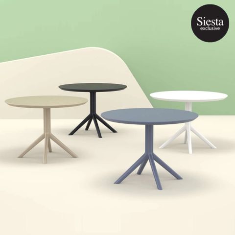 Siesta Sky Round Table 105mm dia H740mm In/Outdoor