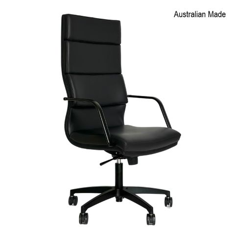 Axis High Back Executive Chair with Arms  Leather 1