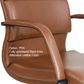Axis High Back Executive Chair with Arms  Leather 1