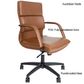 Axis Medium Back Executive  Chair with Arms Leather 1