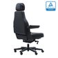 Stanza High Back with Headrest 230 Kg Black Leather