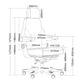 Stanza High Back with Headrest 230 Kg Black Leather