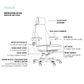 Stanza High Back with Headrest 230 Kg Black Leather