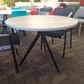 Delta Nouveau Table Round 1000dia  Blk/Fox Teakwood