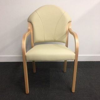 Converse Visitors Chair HB Arms Timber Legs 140kg F6