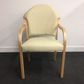 Converse Visitors Chair HB Arms Timber Legs 140kg F6