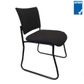 Meteor Square Visitor Chair Sled Base Blk 140kg Think Plus