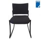 Meteor Square Visitor Chair Sled Base Blk 140kg Think Plus
