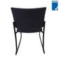 Meteor Square Visitor Chair Sled Base Blk 140kg Think Plus