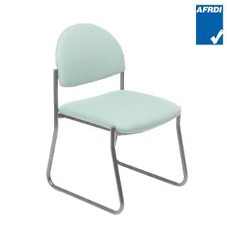 Meteor MB Round Visitor Chair Sled Chr 140kg F2