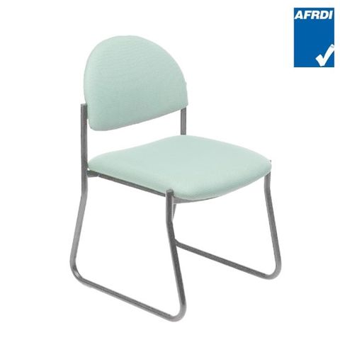 Meteor MB Round Visitor Chair Sled Chr 140kg F2