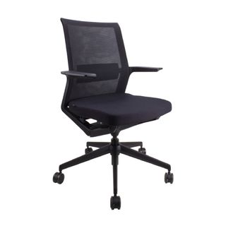 Iris Mesh Meeting Room Chair w/fixed Arms 110kg  Black