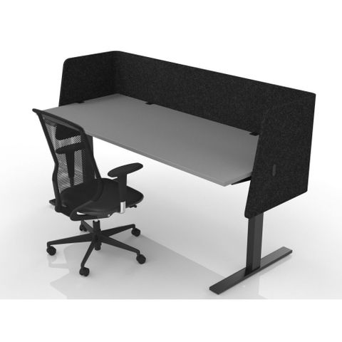 Hush Privi Double Sq Flex Screen 450/1800/450 H675mm Slope