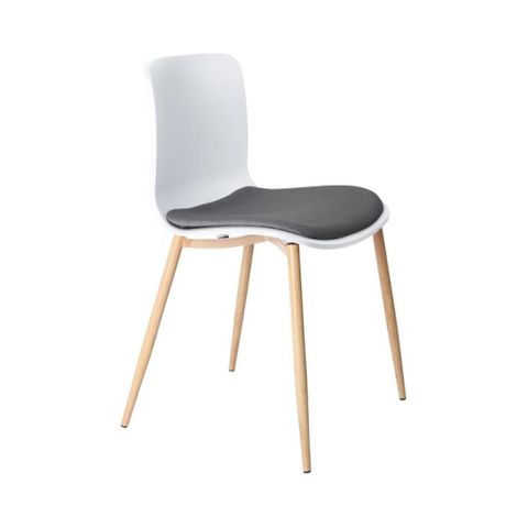 Acti Visitor Chair Woodgrain 4-leg Frame PP Shell SP 130kg