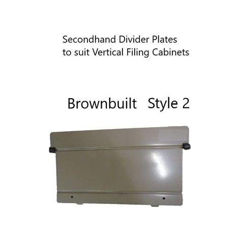 S/H Divider Plate For Brownbuilt Vertical Filing Cabinet Style 2