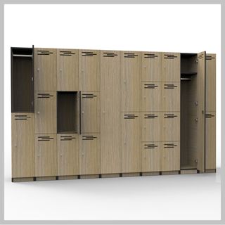 Rapid Infinity Single Door Melamine Locker H1850xW305xD455mm