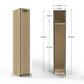 Melamine Lockers - Flat Top - H1850 - Imported