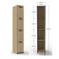 Melamine Lockers - Flat Top - H1850 - Imported