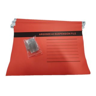 A3 Suspension Files c/w tabs & inserts, Box 25. Red