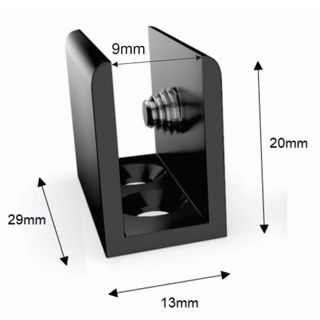 Plexa Slimline Brackets ea. - suits Plexa Acrylic Screens