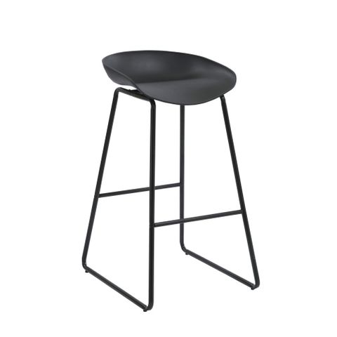 Aries Bar Stool H853mm 110 kg Black Base and Seat