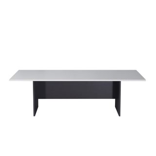 Board Room Table 2400x1200mm Natural White/Ironstone