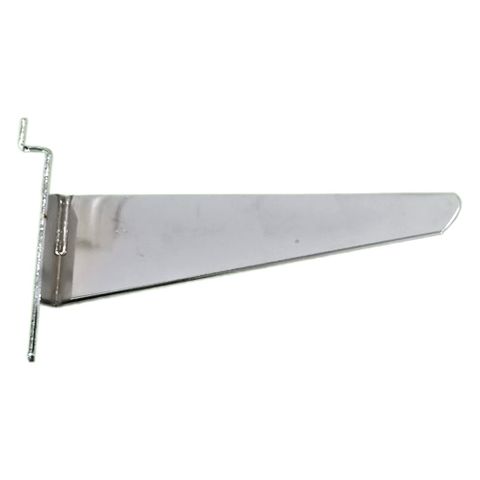 Slatwall Shelf Bracket Straight - Chrome