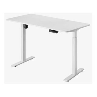 Electric Desk 1200x600mm 80kg lift White Assembled