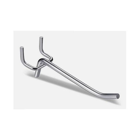 Pegboard Heavy Duty Hook 5mm L75mm Chrome