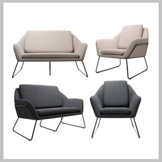 Cardinal Single Armchair  150kg Stone 107