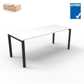 Deluxe Infinity Workstation 1500x750mm Blk/White