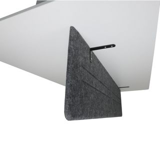 Screen Bracket Hedj Below-Desk Setx2 Black