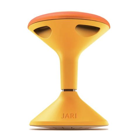 Jari Activ-stool Gas-lift height adjustable. Convex base Yellow