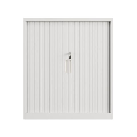 Tambour Cupboard H1200xW900xD473 2Sh White