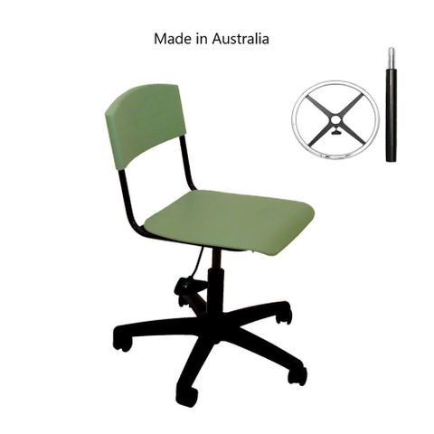 Ergo-Pos Typist Chair with Drafting Kit and Glides