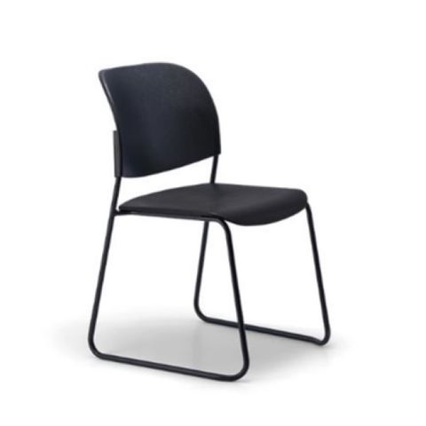 Lumia Visitor Chair PP Shell Range - Black Sled Base -140kg