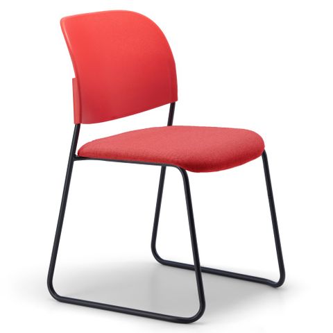 Lumia Vis Chair  PP Shell Black Sled, Red 140kg