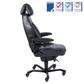 KAB Executive Chair w/Headrest 24/7 200kg Black Leather