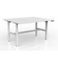 Agile Electric Desk Back-to-Back 1500x800mm Wht L1