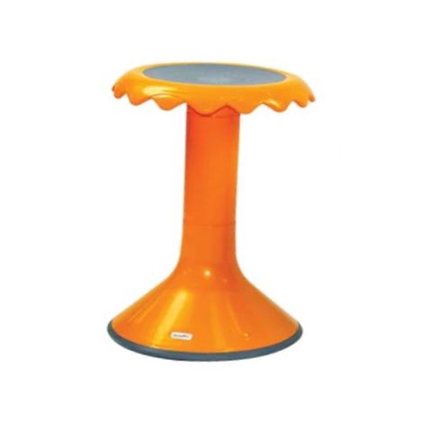 Bloom Stool. Convex base H450mm Orange