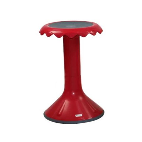 Bloom Stool. Convex base H520mm Red