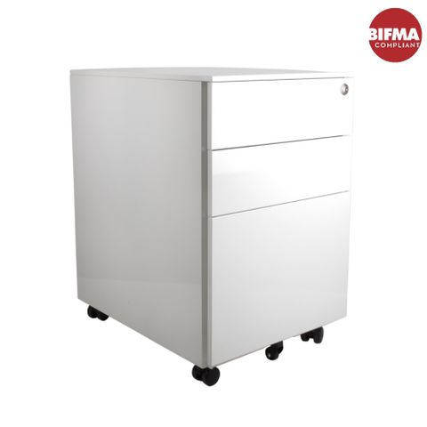 Movida Mobile Pedestal 2S+1F H600xW390xD520mm White