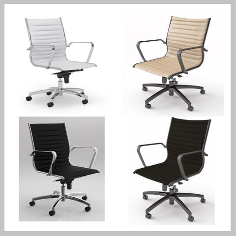 Metro Medium Back Meeting Chairs - 140kg