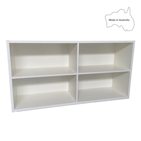 Bookcase Pigeonhole 4Hole L1440xH750xD400mm Solid Back L1