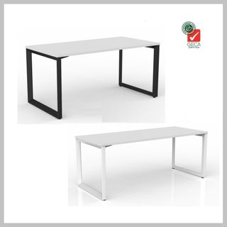 Anvil Desk Fixed height 1200x600mm White Fr/White top
