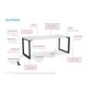 Anvil Desk Fixed height 1200x600mm White Fr/White top