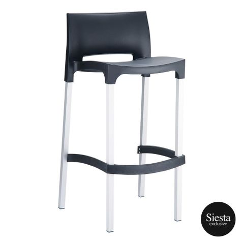 Siesta Gio Bar Stool  UV stab In/Outdoors 135kg MOQ=4