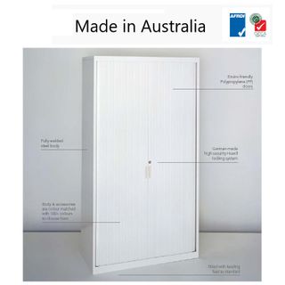 SM Tambour Door Cupboard H1980xW1200xD500mm 5Shelves